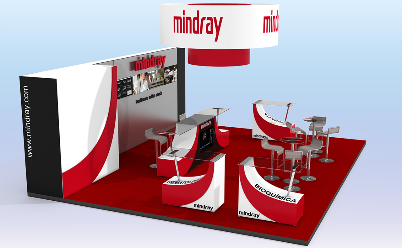Lustra Creative Diseño Stand Feria Mindray